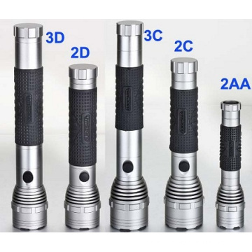 Rubber Handle Series High Power CREE Flashlight CE Certificate